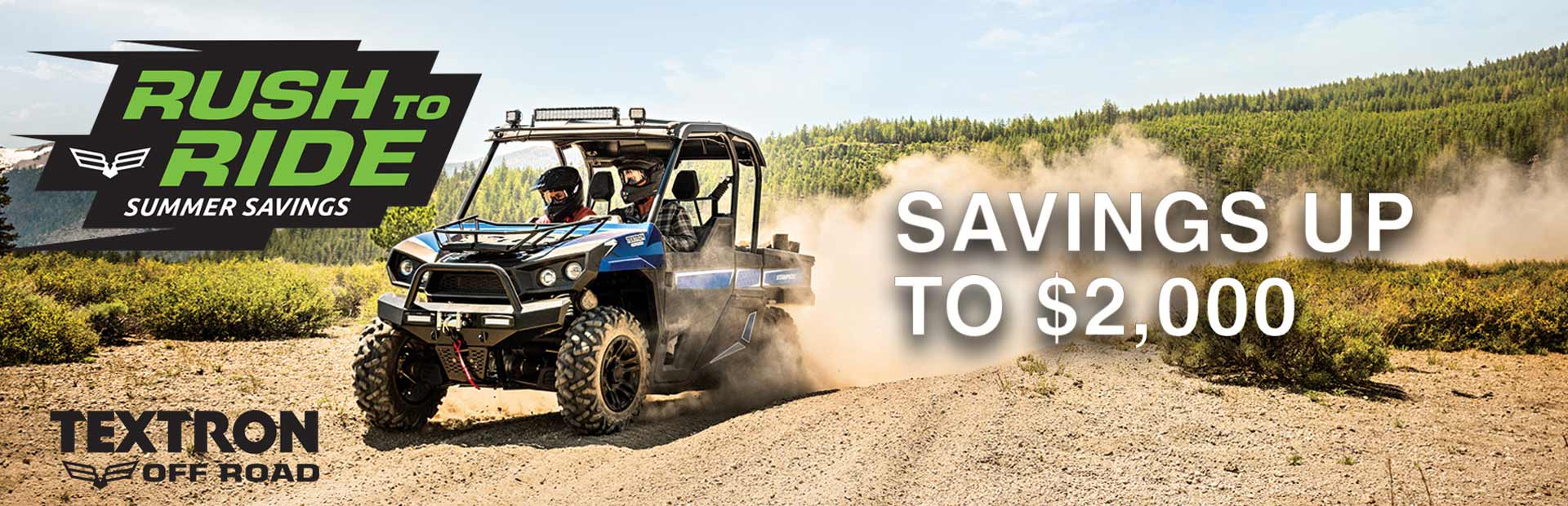 Textron Off Road: Rush to Ride Summer Savings